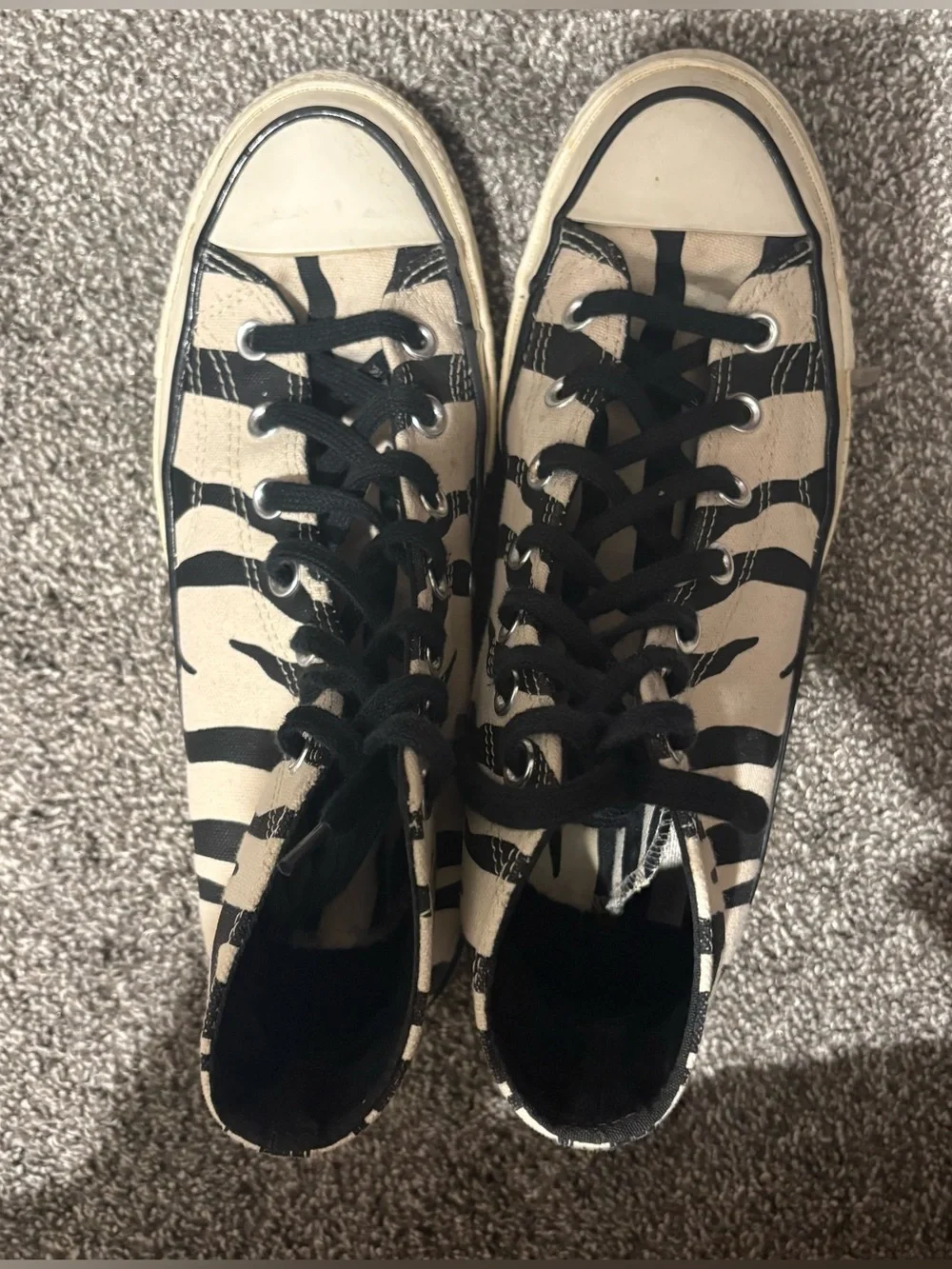 Zebra Print High-Top Converse - Picture 3 of 3